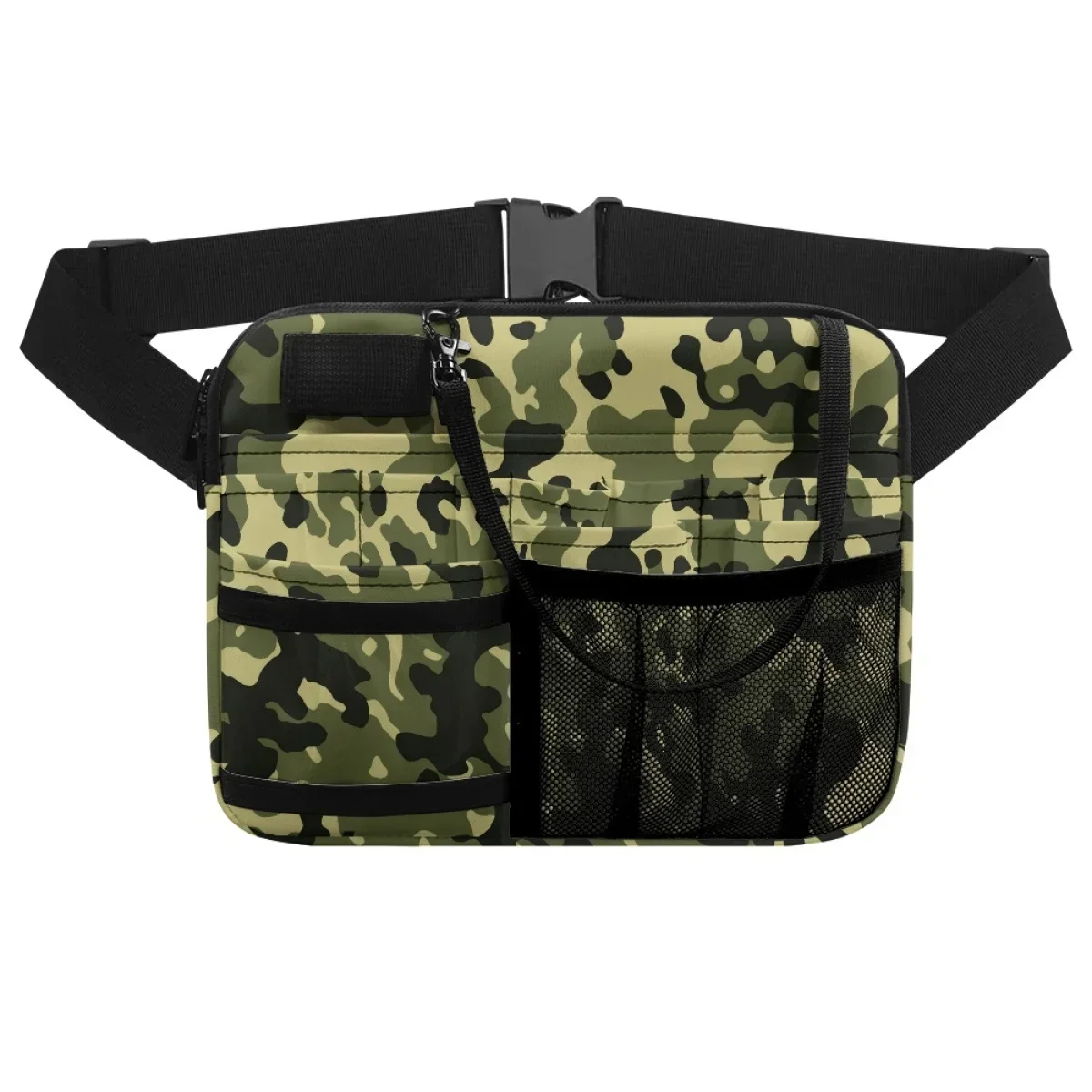 Camouflage Retro Designer Nurse Pocket Bag Hospital Work Portable Multifunctional Medical Tool Storage Bag Nursing Fanny Pack