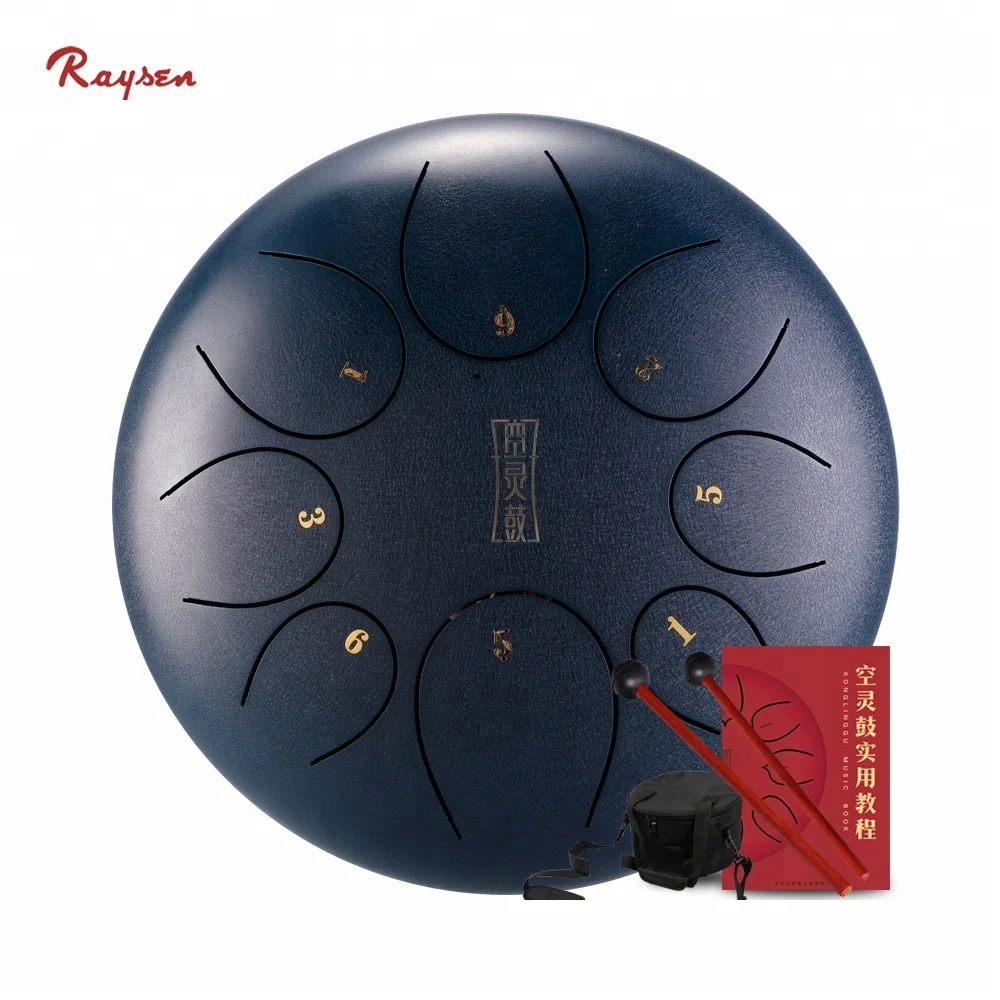 

New Musical Instrument Hot Sale Steel Tongue Drum Handpan 10 Inch Tongue Drum