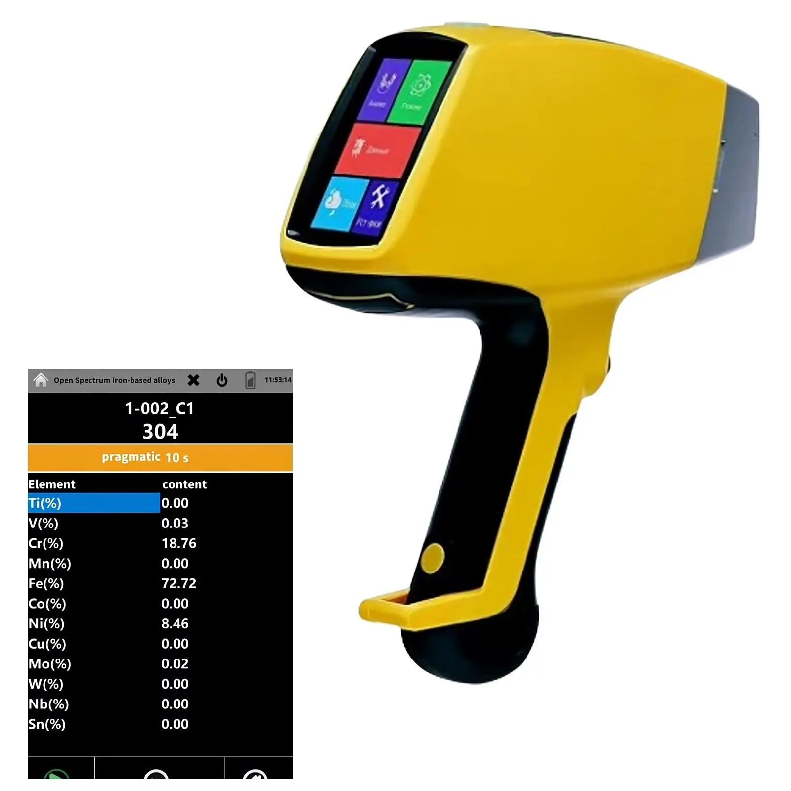 Portable Gold Purity Testing Handheld Metal Analyzer for Precious Metals and Minerals, Jewelry