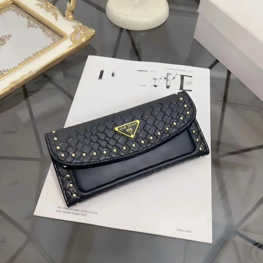 محفظة بتصميم جديد لخريف وشتاء، موديل نسائي طويل وبطاقات متعددة وسعة كبيرة، حقيبة محمولة باليد #1