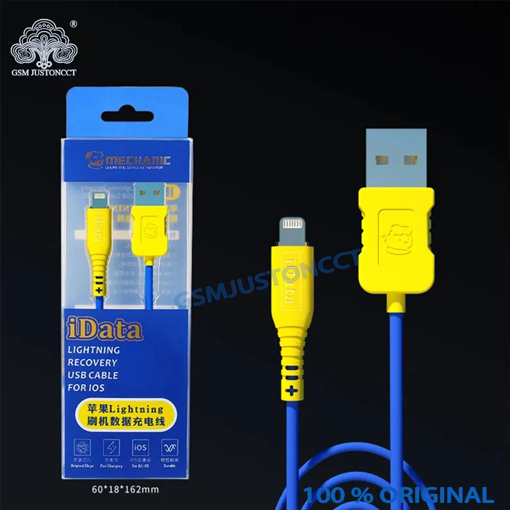 MECHANIC-Lightning Brush Machine Data Charging Cable, IData Recovery, Data Transmission, USB Cable, for iPhone, iPad, Ipod