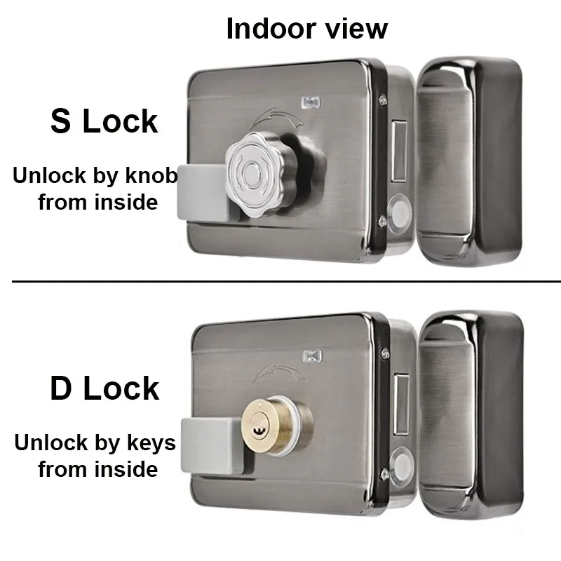 Tuya Remote Control Lock For Door Entry System Electric Motorized Lock 125KHZ ID Fechadura inteligente Access Control