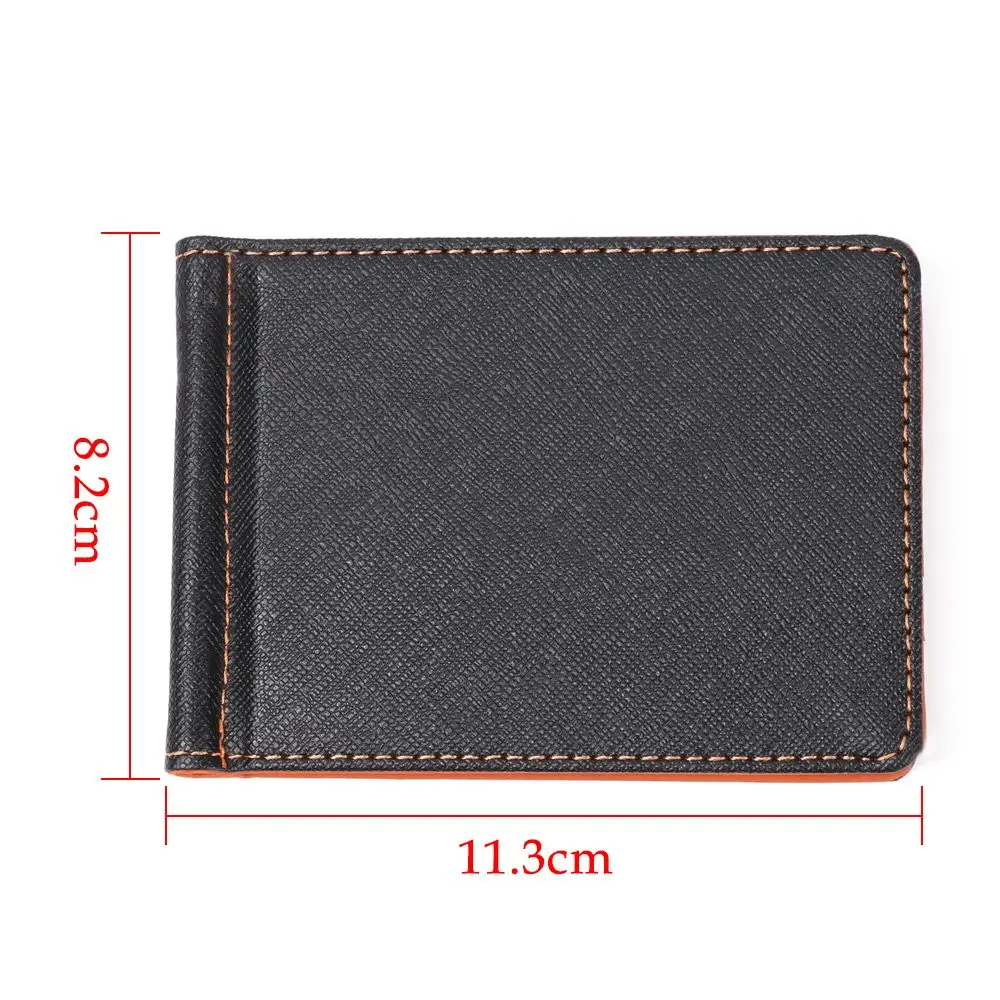 Slim Credit Card Sollid Thin Wallet Bifold Money Clip ID Card Holder Short Skin Purses Men Wallet