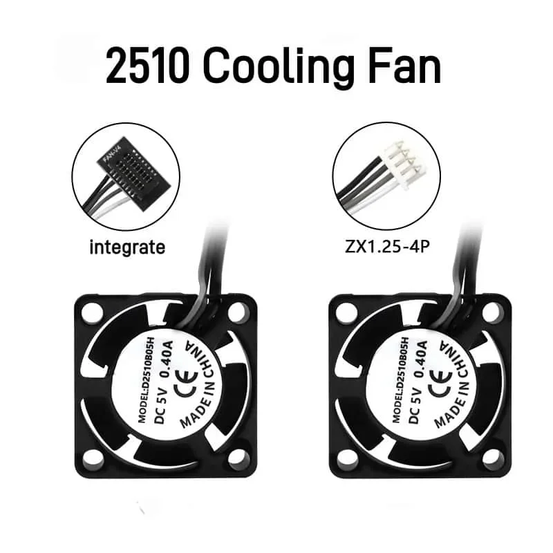 2510 Fan for Bambu Lab X1/P1 Hotend Cooling Fan with Cable Rapid Bambulab X1C P1S P1P Heater Thermistor 3D Printer Accessories