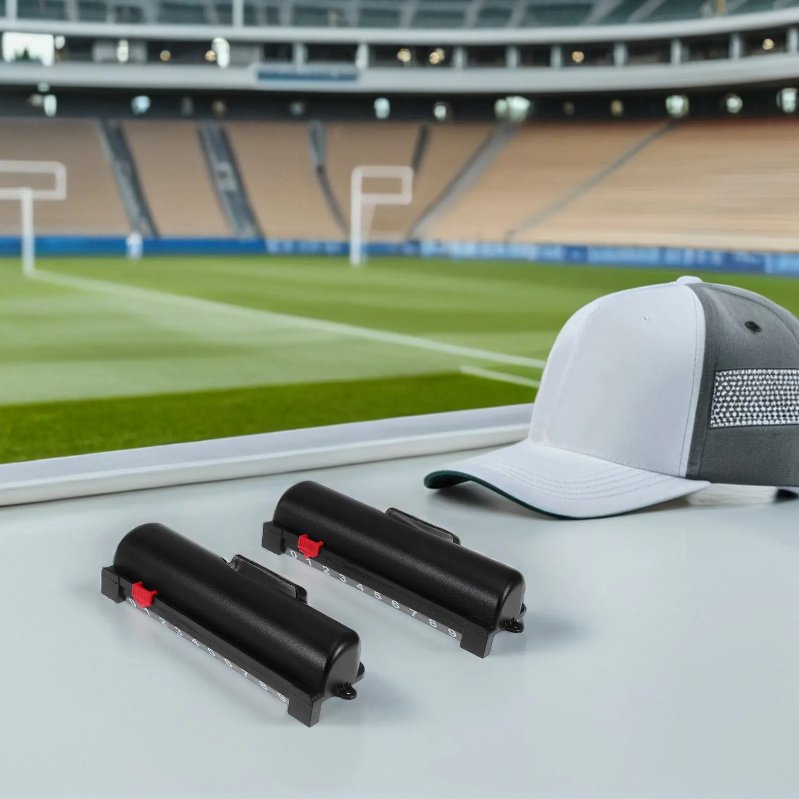 

4Pcs Black Hockey Table Score Box Plastic Scorekeeper Scoring Units for Air Hockey Table Accessories Game Scoring Units