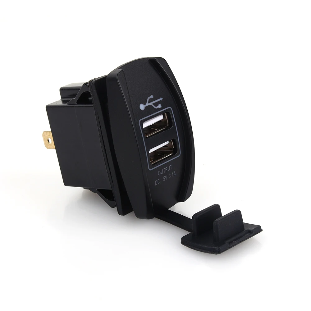 Car  Car  12V‑24V Blue LED Dual USB  Carling ARB Rocker Switches 5V 3.1A Dual USB Car  Dual Car
