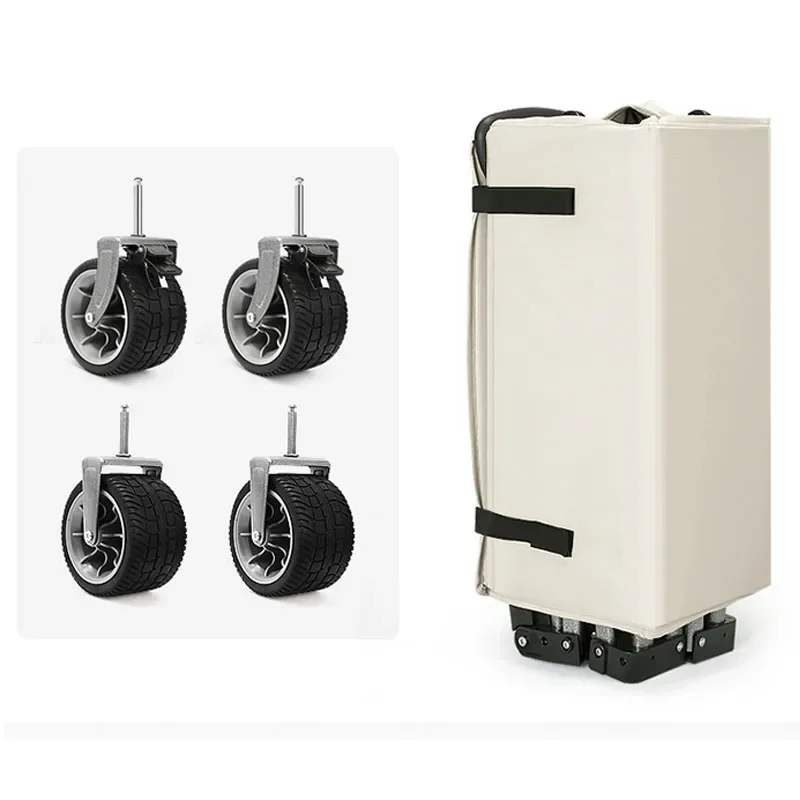 Upgrade 100KG Load European-style Outdoor Camping Trolley Folding Small Trailer Camp Trolley Shopping Cart Light And Simple Trol