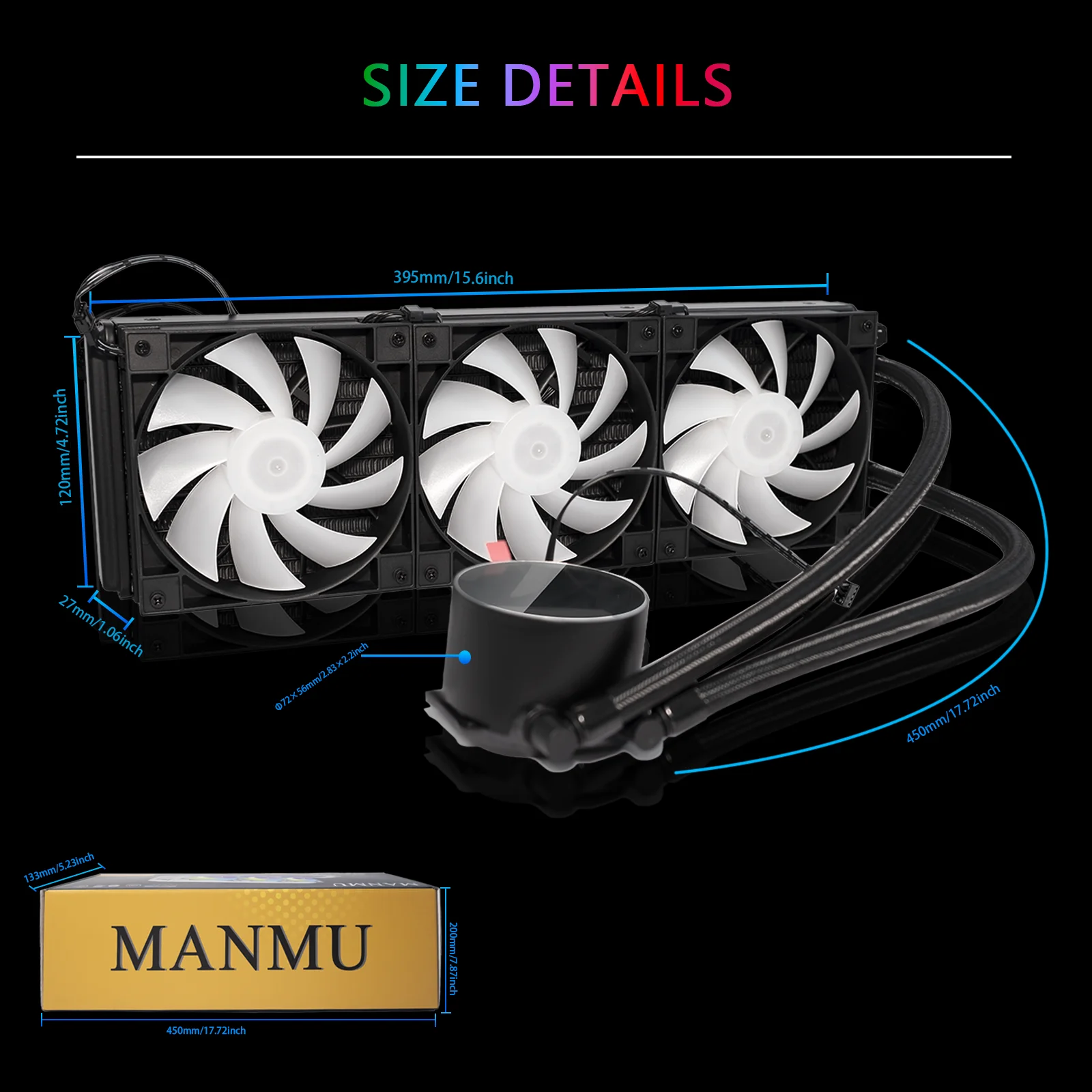 Wit Water Koeler Cpu Koeling Computer Rgb Argb Waterkoeling Heatsink Geïntegreerde Cpu Koeler Ventilator Radiator Lga 1700/2011/Am4/Am5