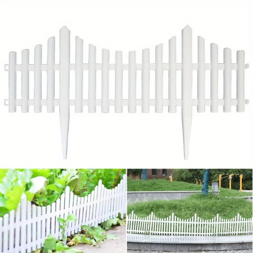 

Foldable Plastic Fence Panel Garden Border Landscape Edging Lawn Fencing Decor Foldable Plastic Fence Panel