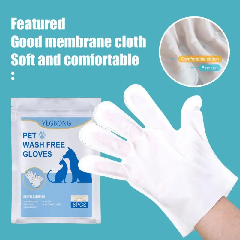 Pet Stain Remover Wipes Non-Woven Fabric Gloves No Wash Soft Eye Wipes for Dogs and Cats Cleaning Grooming