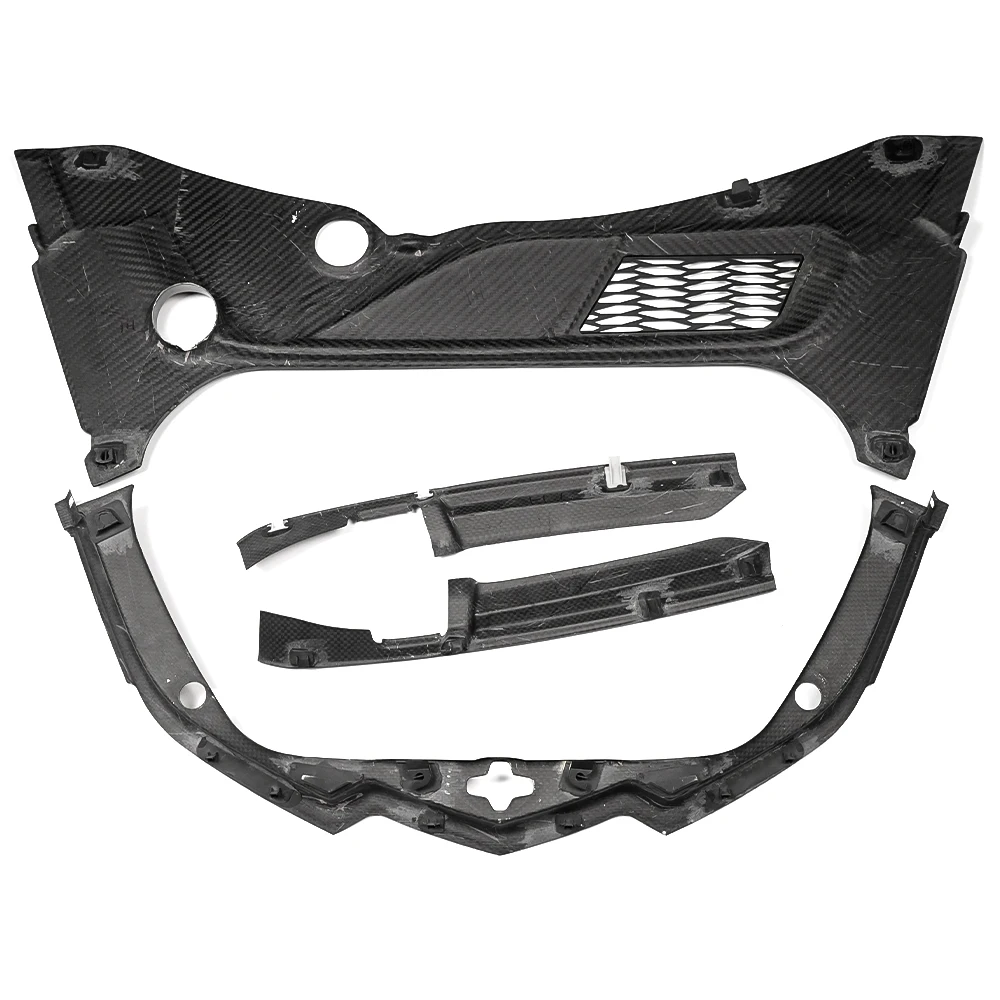 Real Carbon Fiber Front Frunk Cover Trim Replacement Exterior Accessories for Corvette C8 Z06 Z51 2020-2025 3