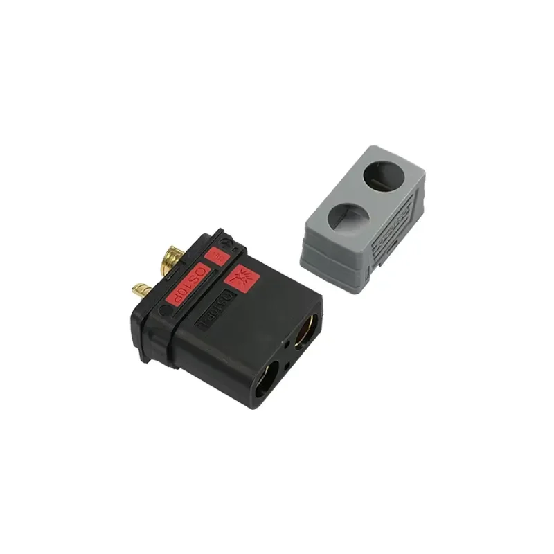 QS10P-L Female Plug 210A Anti-Spark Connector 500V DC Gold Pin PA66 UL94-V0 EV Battery Part