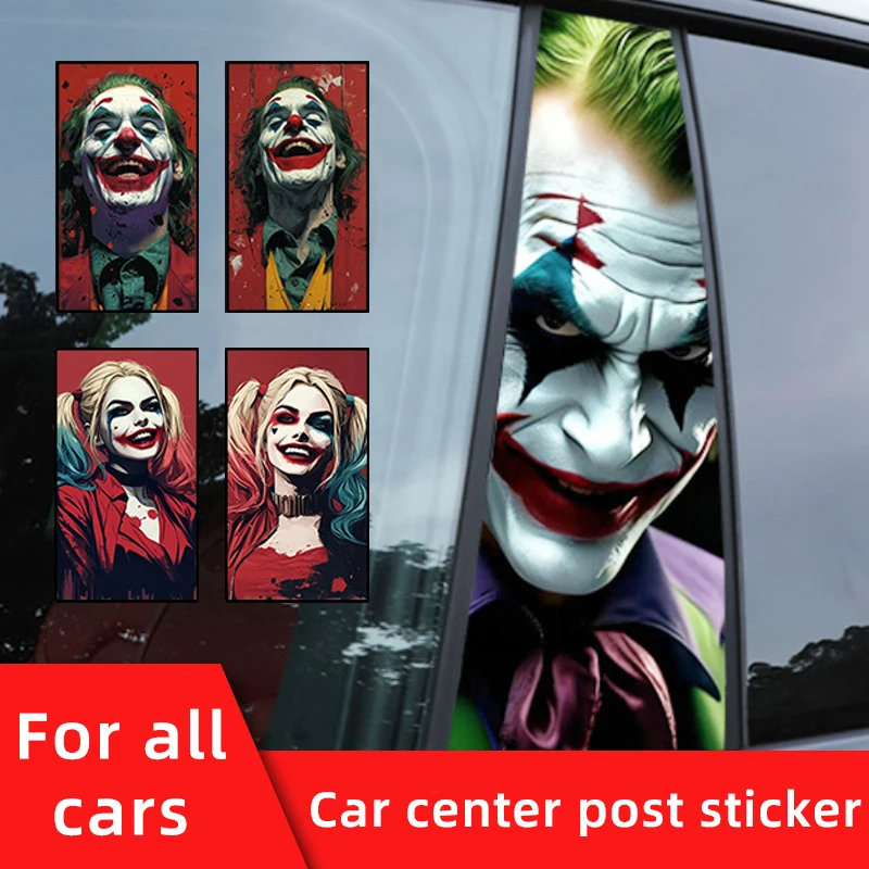 

Jinx Joker center column film decorative stickers B column anti-scratch stickers personality creative scratch painting modified