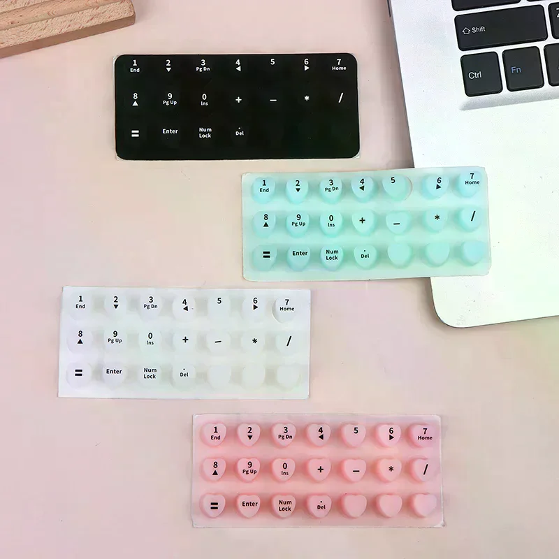 70/21pcs Raised Adhesive Keyboard Stickers For Long Nail Art Keyboard Bubbles Self-for Long Nails Silicone Typing Keycaps