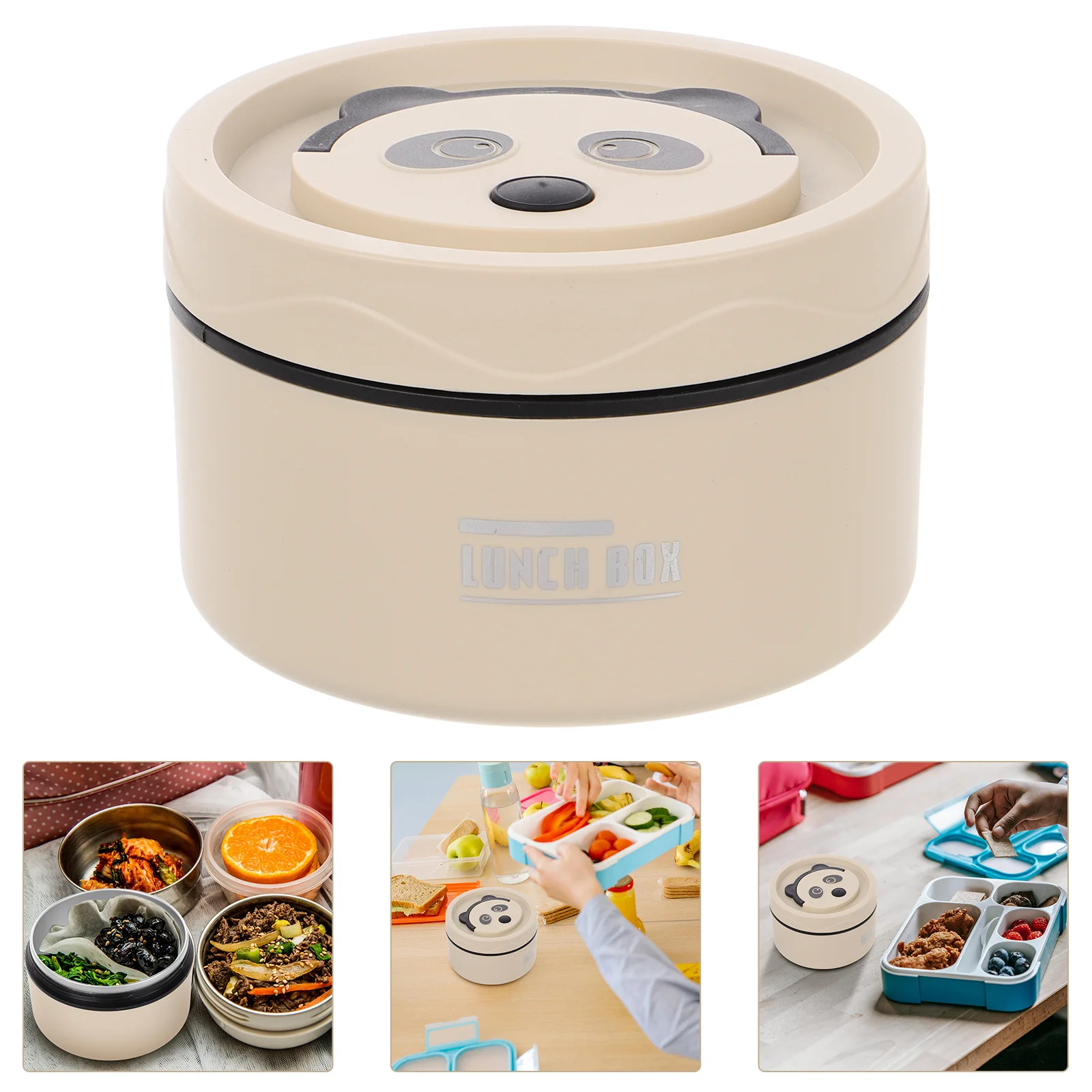 

Stainless Steel Thermal Lunch Box Multilayer Design Wide Mouth Insulated Container for Hot Cold Food Office Workers