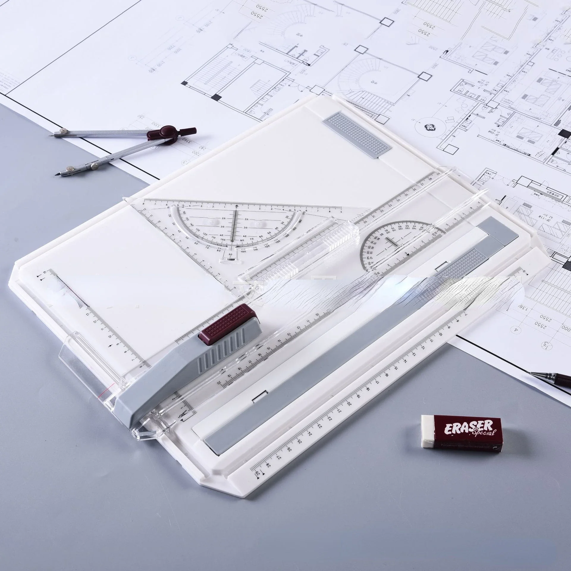 

A4 Drawing Board, Portable Parallel Straightedge Board, Graphic Architectural Sketch Board for Drawing with Parallel Motion