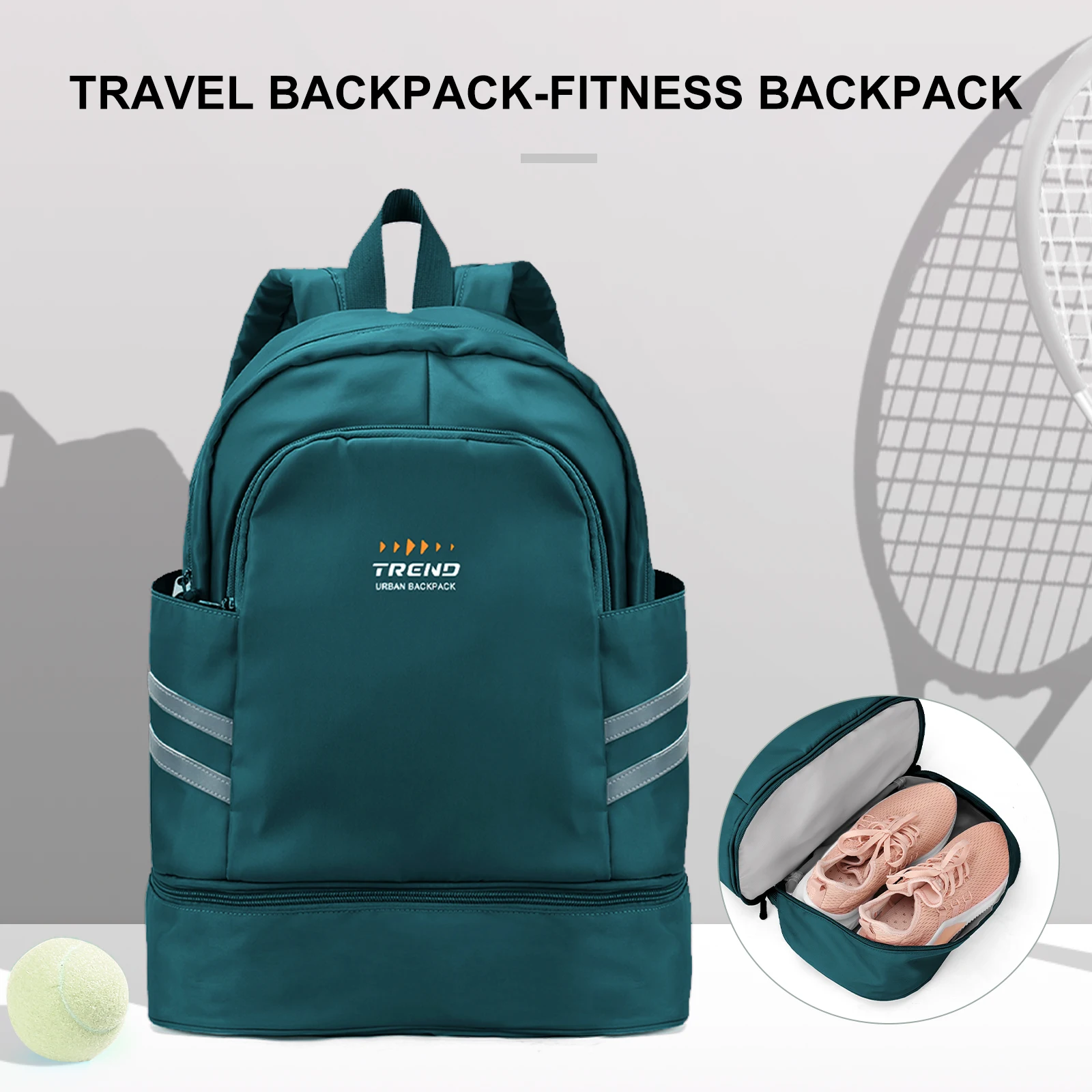 

Женский дорожный рюкзак, сумки для альпинизма, водонепроницаемый рюкзак с отделением для обуви, нейлоновый спортивный рюкзак для мужчин, сумка для фитнеса и плавания