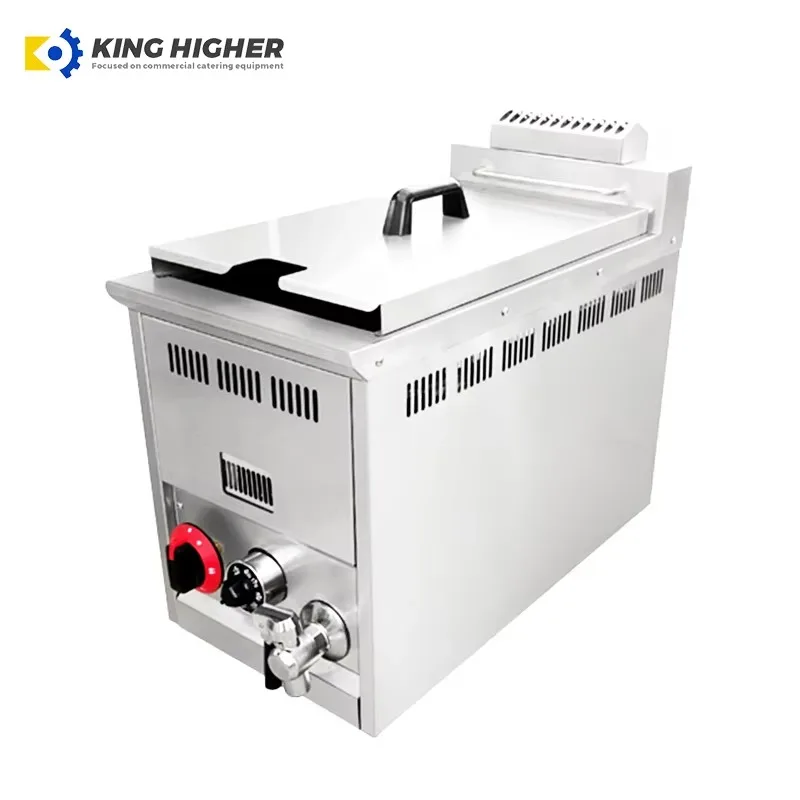 

20Commercial Deep Fryer Machine Single Tank For Fried Chicken & French Fries For Restaurants Hotels Home Use Food Shops