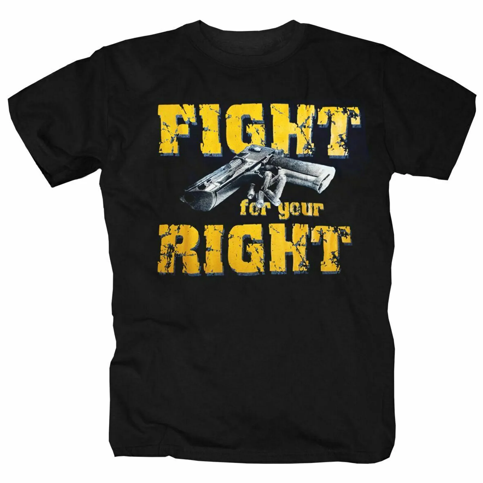 Double Sides Printed Vintage Fight For Your Right Riot-Squad T-Shirt  Short Casual O-Neck Men Clothing S-3XL