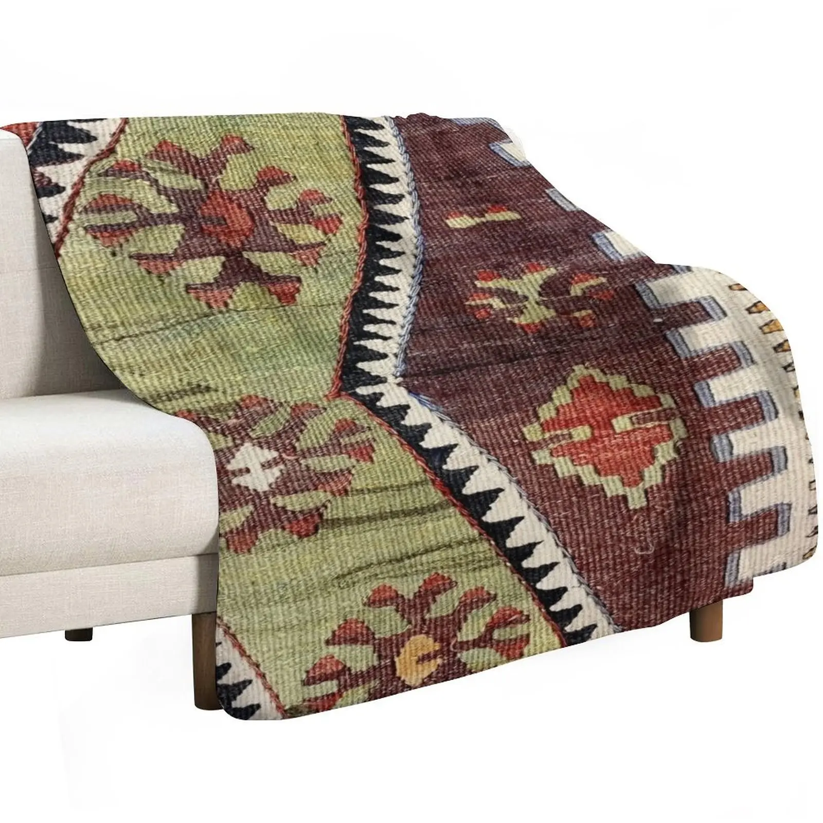 Decorative Old Kilim, Navaho Weave, Woven Textile, Persian Carpet Throw Blanket Luxury Brand Bed covers cosplay anime Blankets