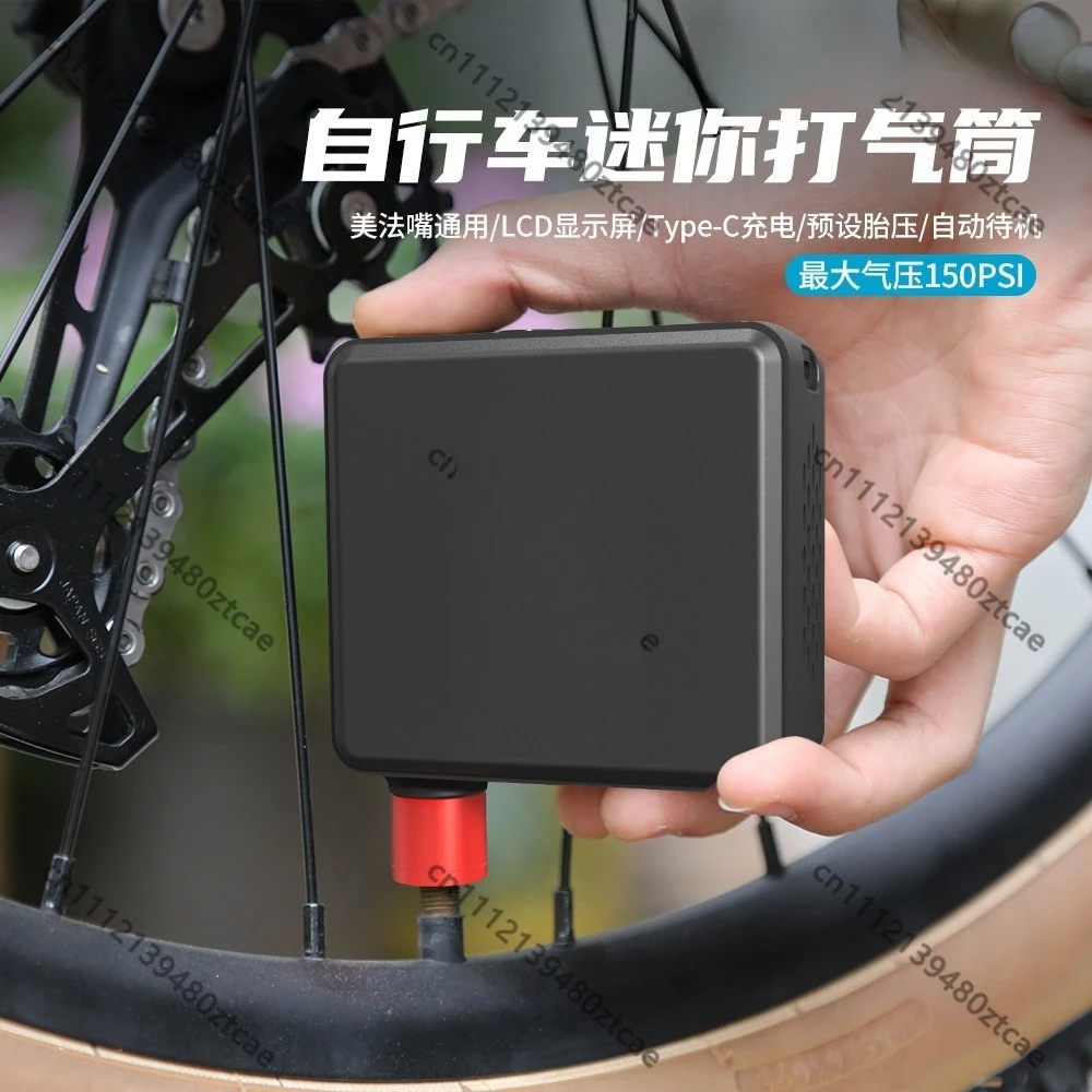 Portable Mini Smart Digital Electric Bike Air Pump Tire Inflator Accessories For Outdoor Road Mountain Bicycle