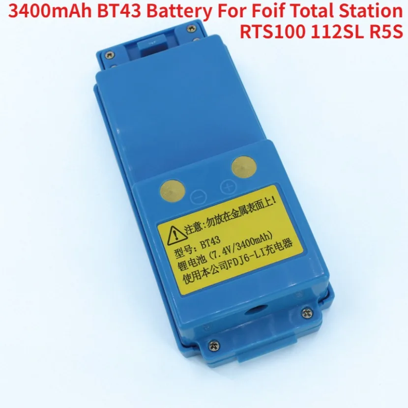 

Rechargeable Li-ion Battery BT43 for Foif Total Station RTS100 112SL R5S Rechargeable Batteries 7.4V 3500mAh