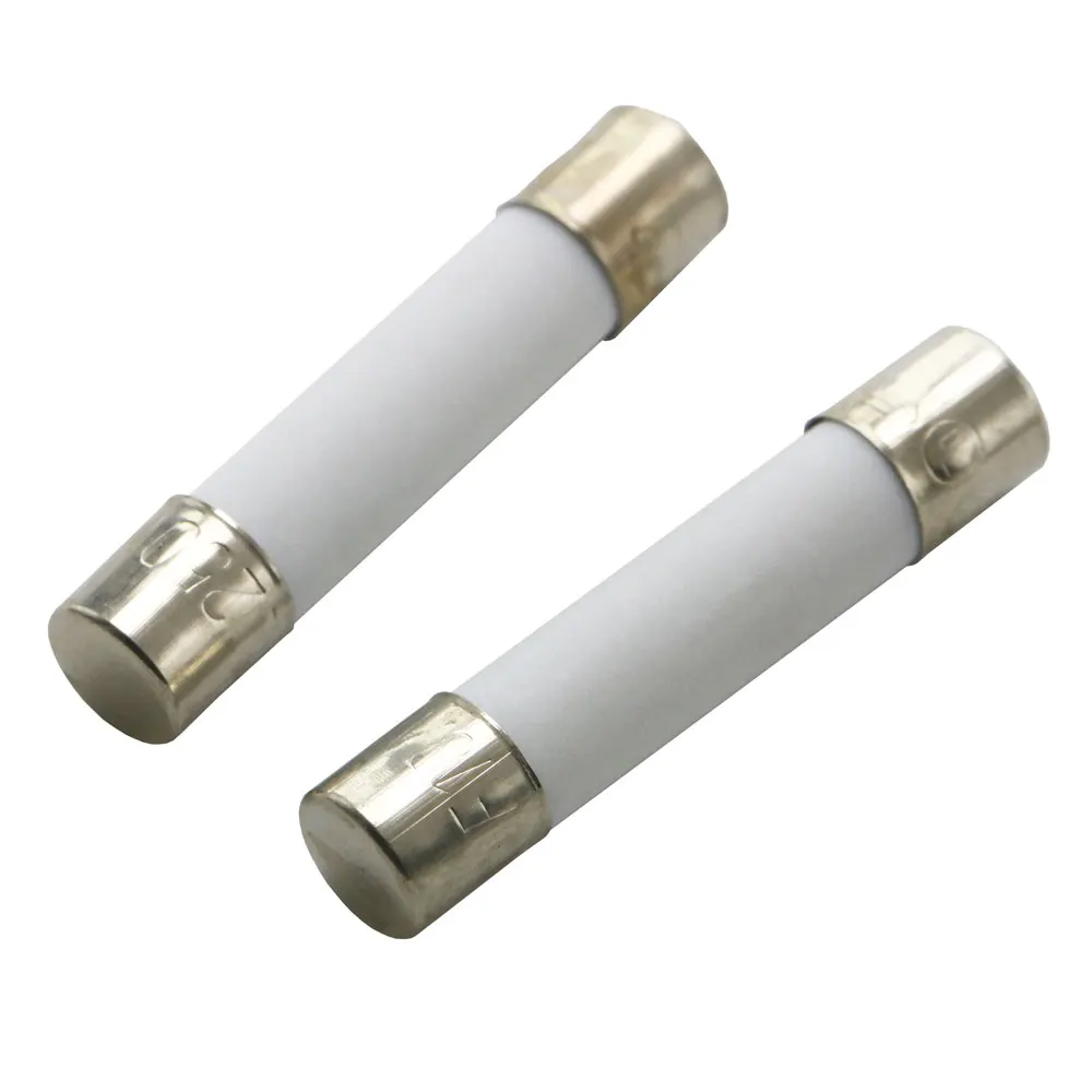 10PCS 5x20mm 6x30mm Ceramic Fuse Tube 250V Fuse 5*20mm 6*30mm F0.5A 1A 2A 3A 3.15A 4A 5A 6A 6.3A 7A 8A 10A 12A 15A 20A 25A 30A