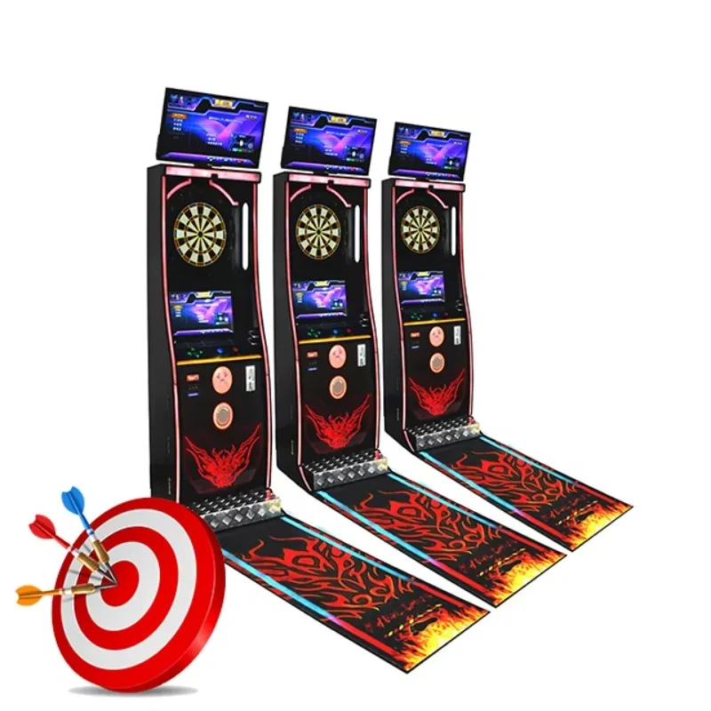 New Design Dart Game Machine Electronic Scoring Arcade Dart Board for Sale Entertainment Center Custom