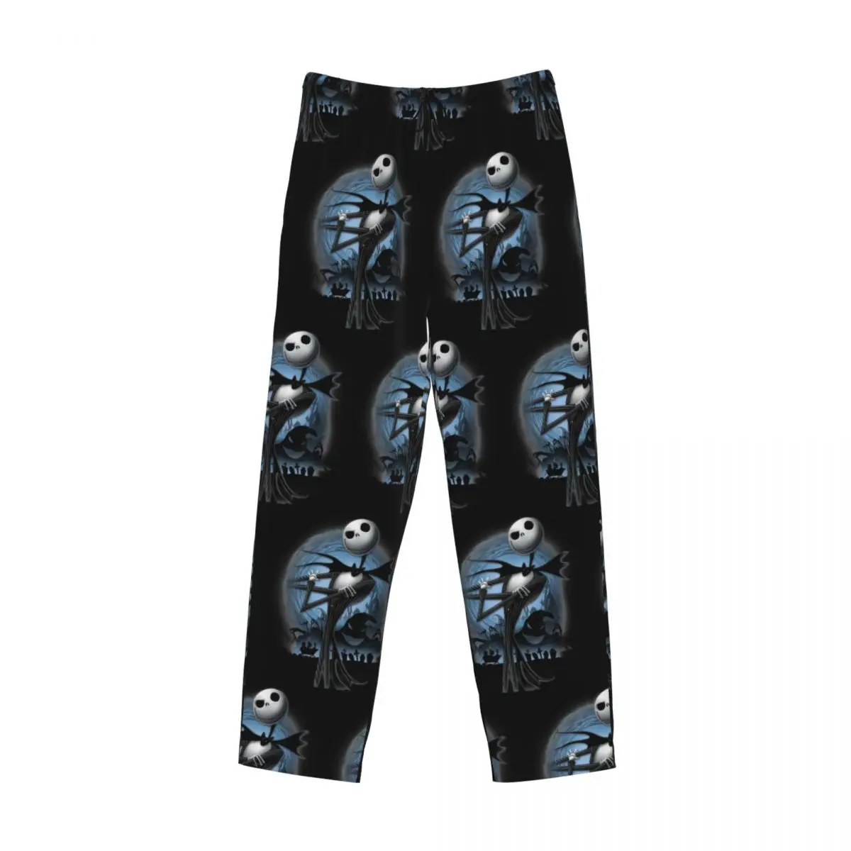 Custom The Nightmare Before Christmas Pajama Pants Sleepwear Elastic Waistband Jack Skellington Art Sleep Bottoms with Pockets