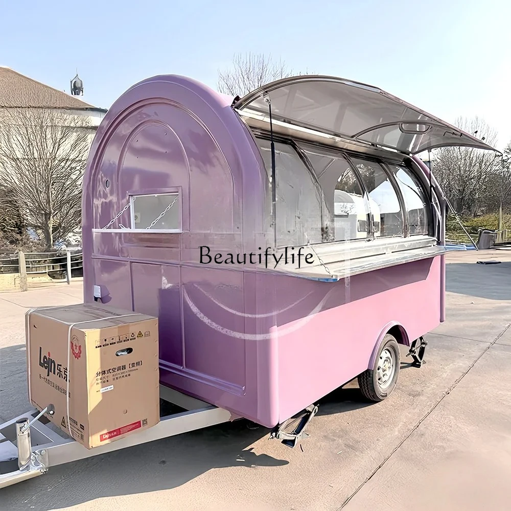 Rimorchio mobile fuoristrada per camion di cibo, gelato, taco, mais dolce, rimorchio per imprenditori, negozio di fast food
