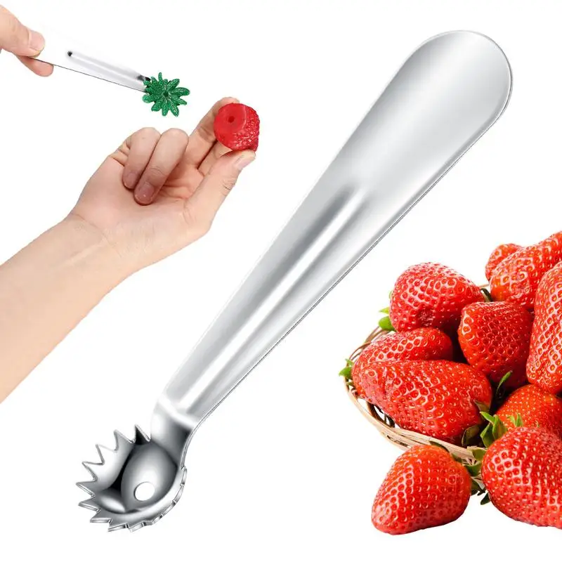 

Strawberry Stem Remover Tool Strawberry Tomato Stainless Steel Corer Tomato Top Stem Remover Kitchen Gadget Accessories