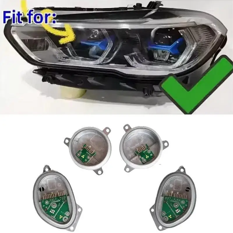 White Headlight LED DRL Module Turning Light Module Euro OEM 63119477986 63119477987 63119477988 For BMW X5 G05 X6 G06 Daylight