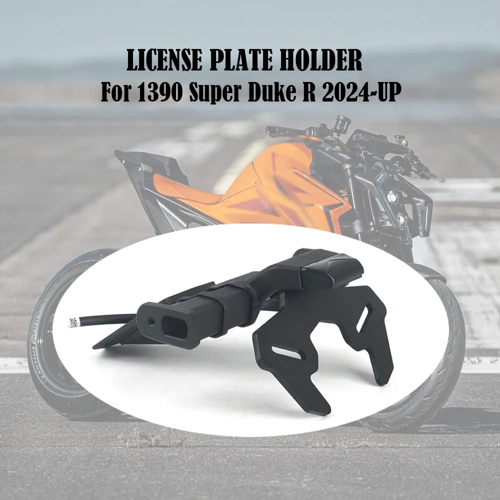 For 1390 Super Duke R 2024-UP Motorcycle Rear Short Tail Stock License Plate Holder Tailstock Frame Bracket Kit