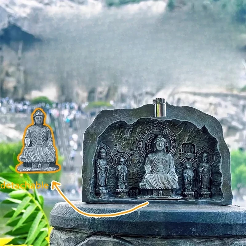 Longmen Grottoes refrigerator sticker can emit light as a tourist souvenir gift