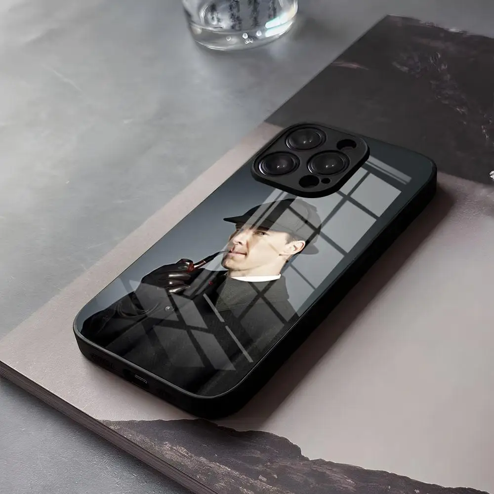 Funda para Teléfono 221b S-Sherlock-Holmeses para iPhone 17 Air 16 E Pro Max 15 14 13 Mini 12 Pro 11 Max Plus, Cubierta de Vidrio Negro