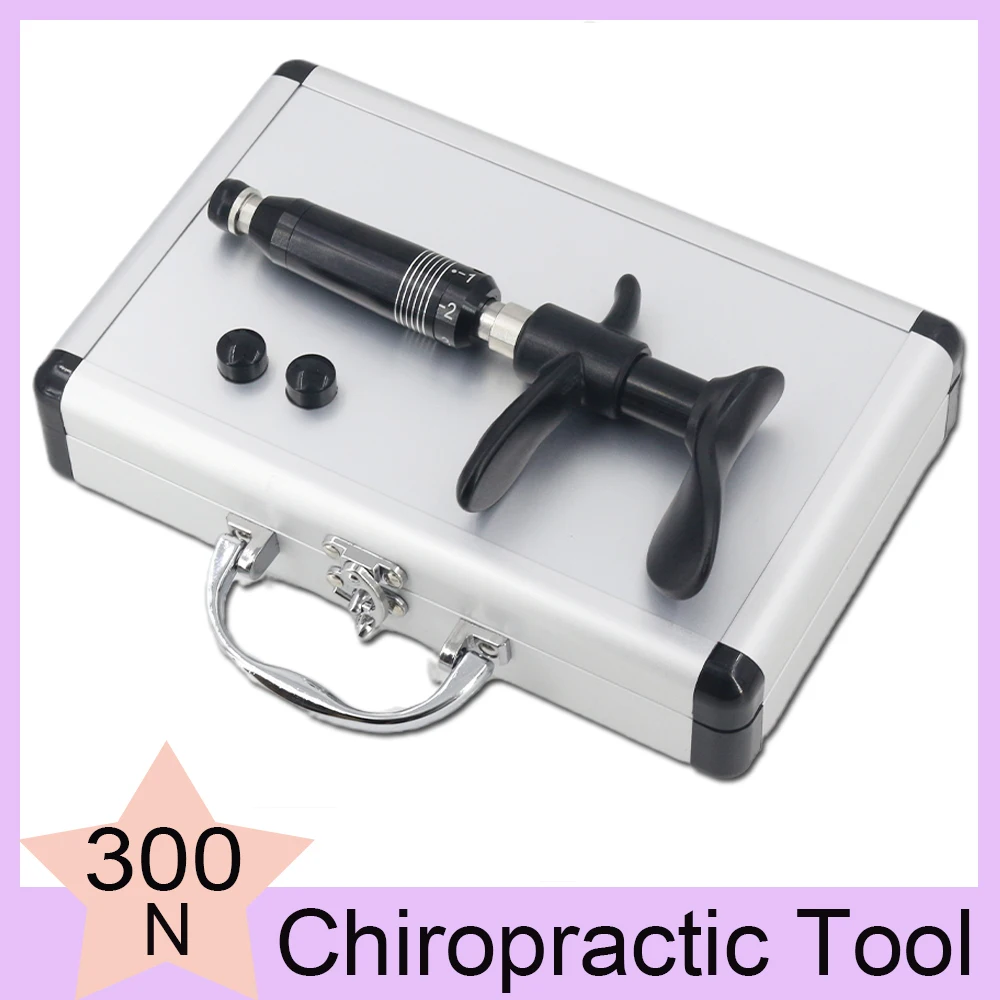 Manual Chiropractic Adjusting Tools Home Use Body Massager Adjustable Intensity Therapy Spine Correction Gun Set