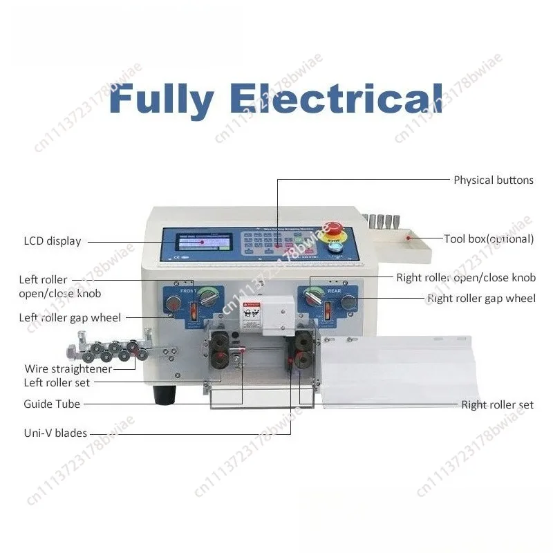 Ew-03b + fully automatic computerized wire stripping and cutting machine - all-electric wire cutting and stripping equipment
