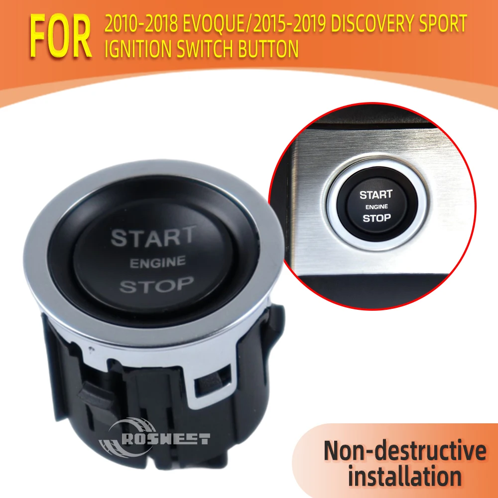 

For Land Rover Range Rover Evoque 2012-2019 Discovery Sport 2015-2019 Engine Start Stop Switch Keyless Ignition Button LR094038