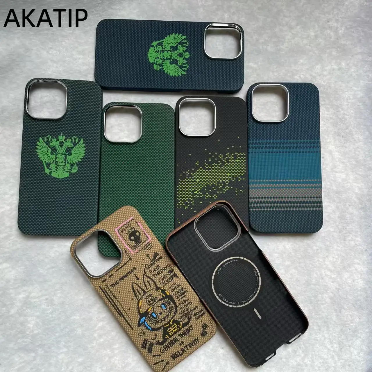AKATIP True aramid fiber is suitable for iPhone 16 Pro case 0.08 thickness ultra-thin 15 ProMax  case carbon fiber shockproof