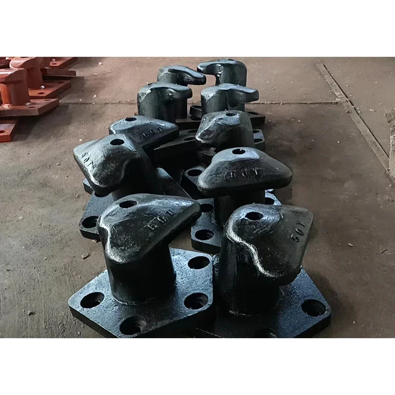 High strength cast iron mooring ship bollard