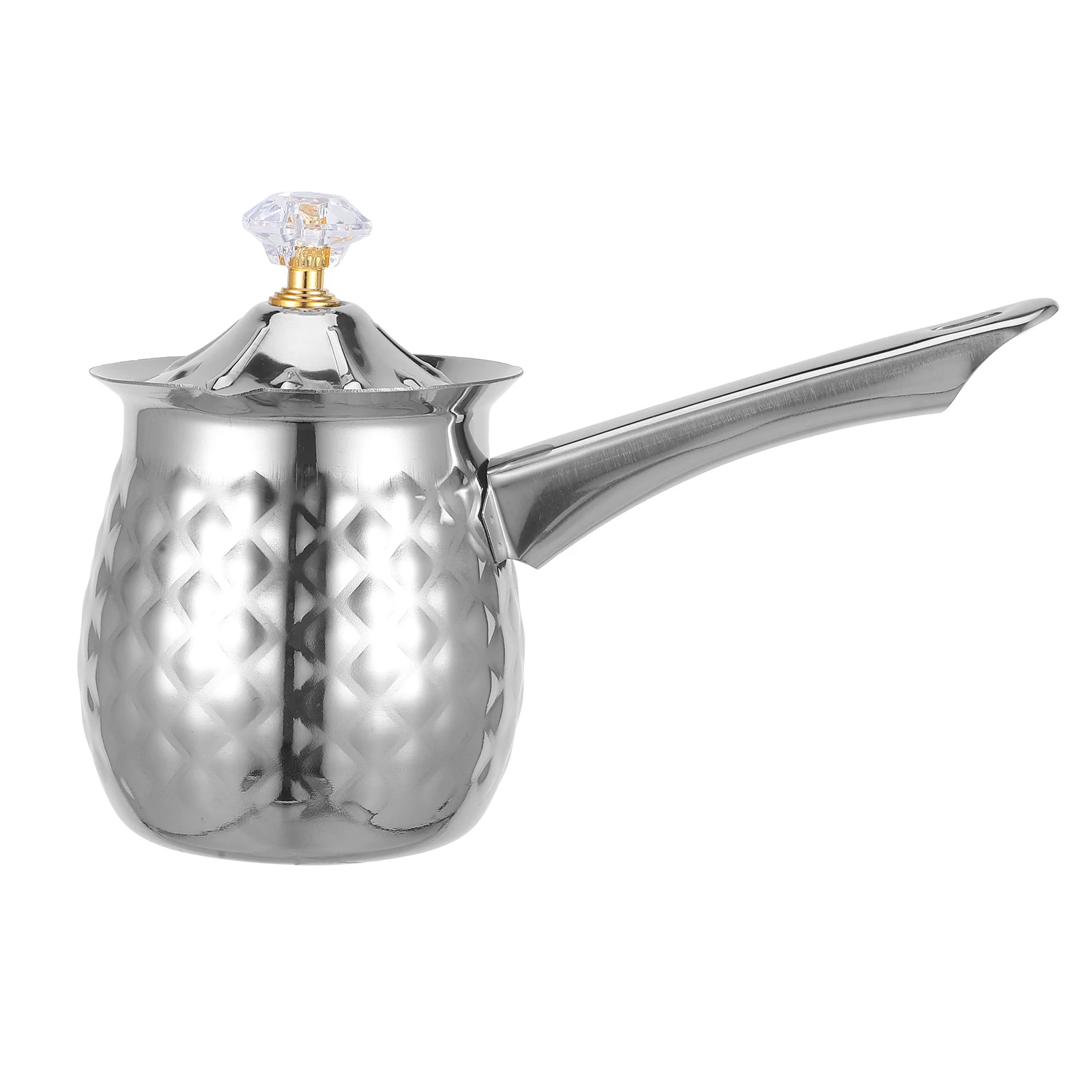

Stainless Steel Frothing Pitcher 400ml Silver Coffee Accessories Steaming Jug Anti Rust Easy Clean Kitchen Tool Barware