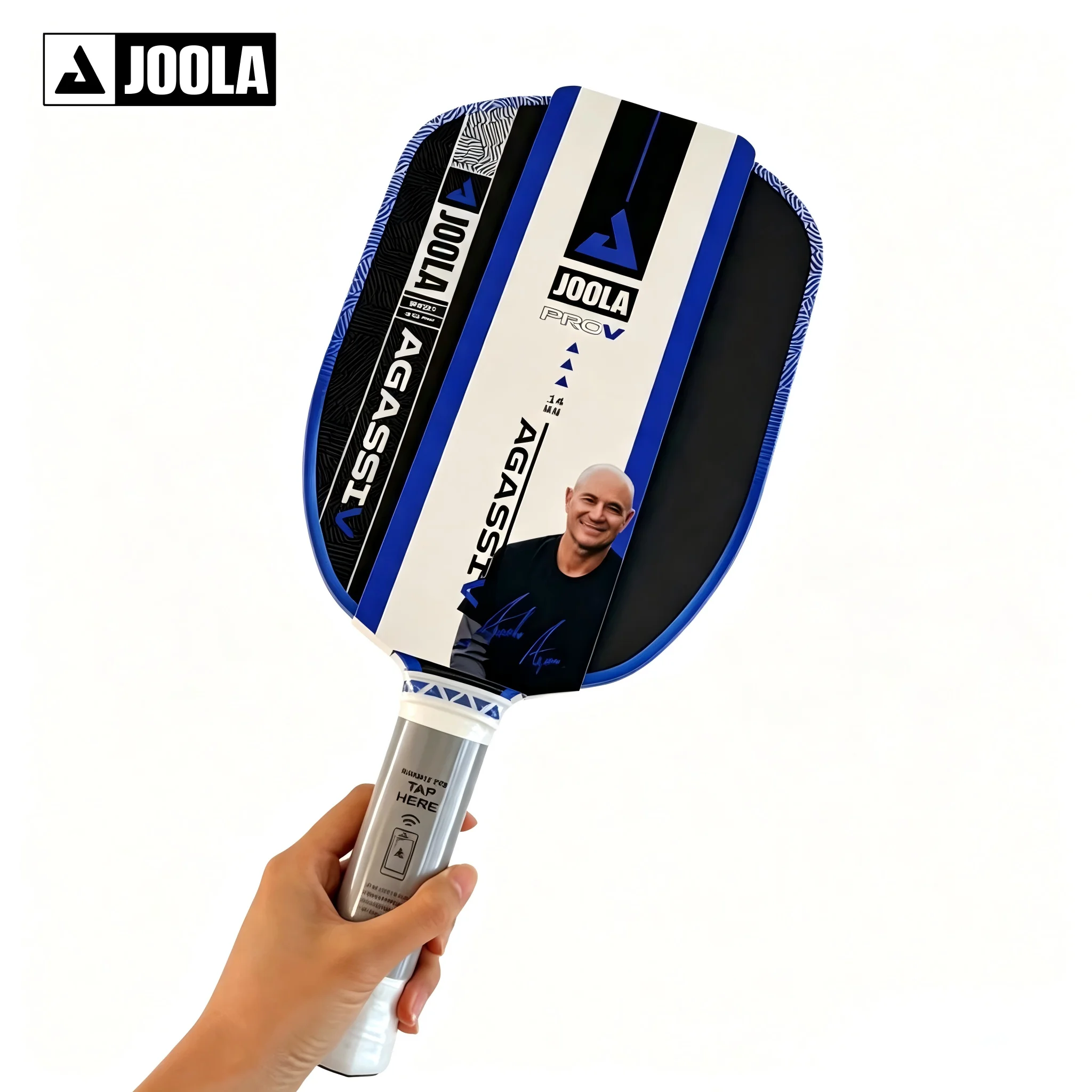 raquettes-de-pickleball-joola-agassi-v-gen-5-pro-v-16mm-controle-de-balle-stable-type-adapte-aux-debutants-et-aux-joueurs-de-tennis-en-transition