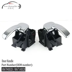 2x Door Handle Interior Left Right 80670-4X02B 80671-4X02B For Nissan Pathfinder Navara D40 For Nissan Pathfinder