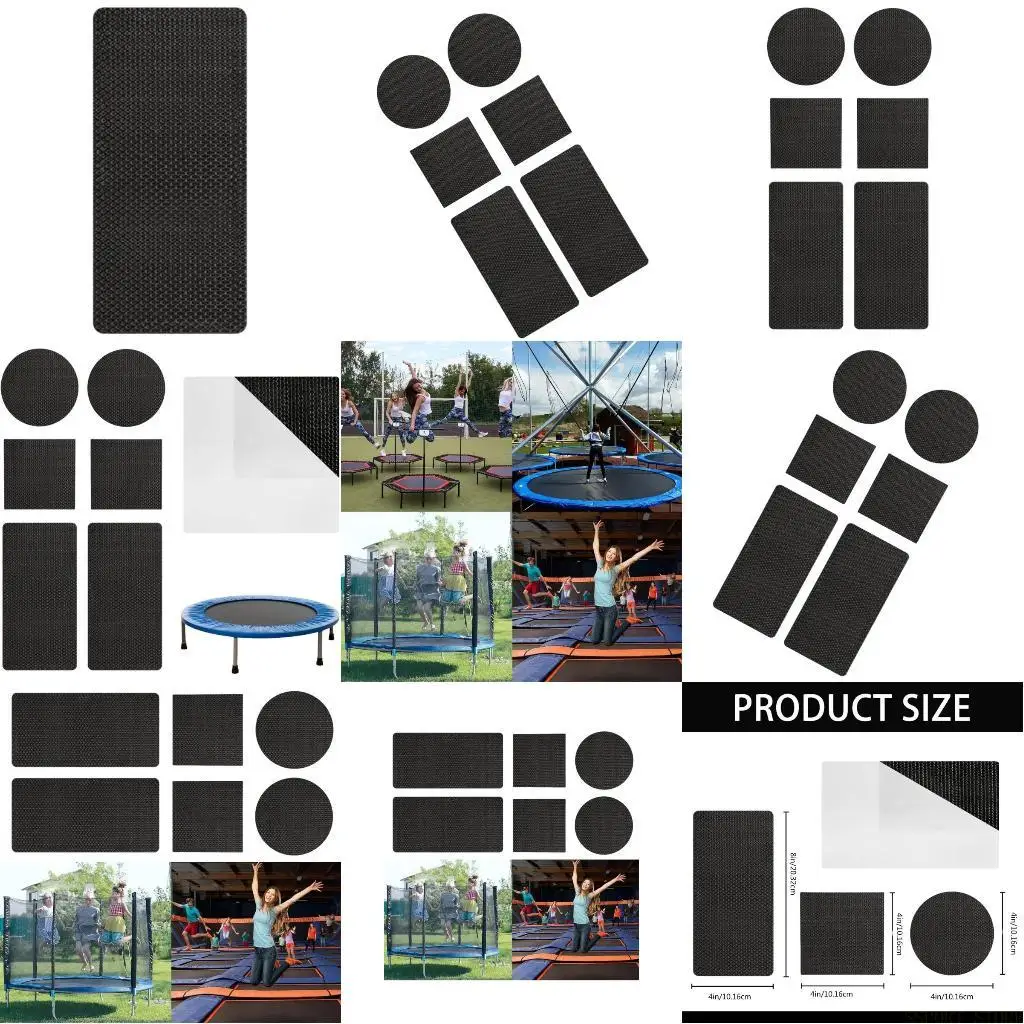 

U2JB Trampoline Repair Patches Trampoline Mat Hole Fix Patches Set For Tears and Hole