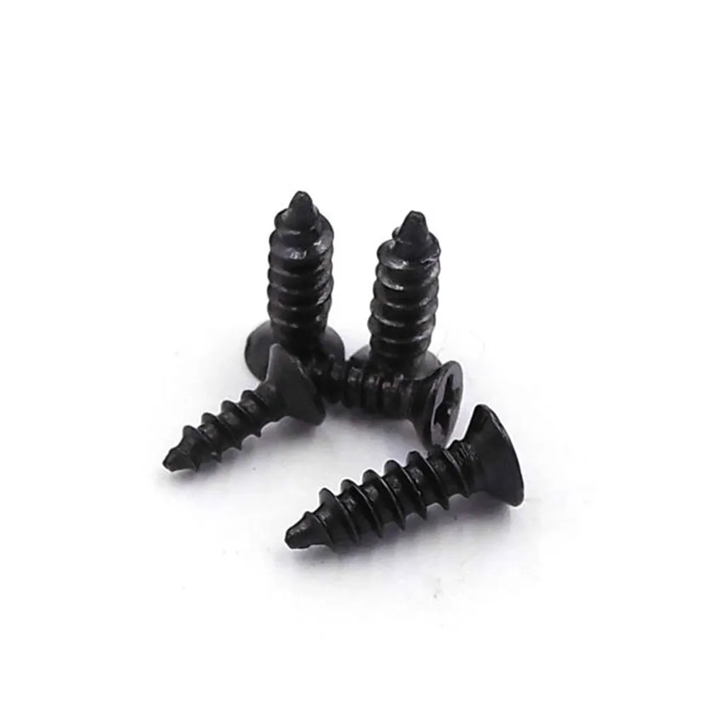100Pcs Stainless Steel Self-Tapping Screws Cross Countersunk Flat Head for Floorboard Wood Metal Plastic Drywall Wallboard 16Mm