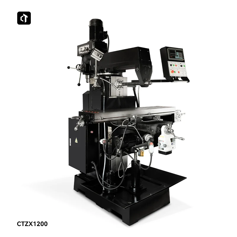 CTZX1200 Gear Drive Drill Mill Machine High Precision Vertical Horizontal Milling Machine with Auto Feed Digital Display