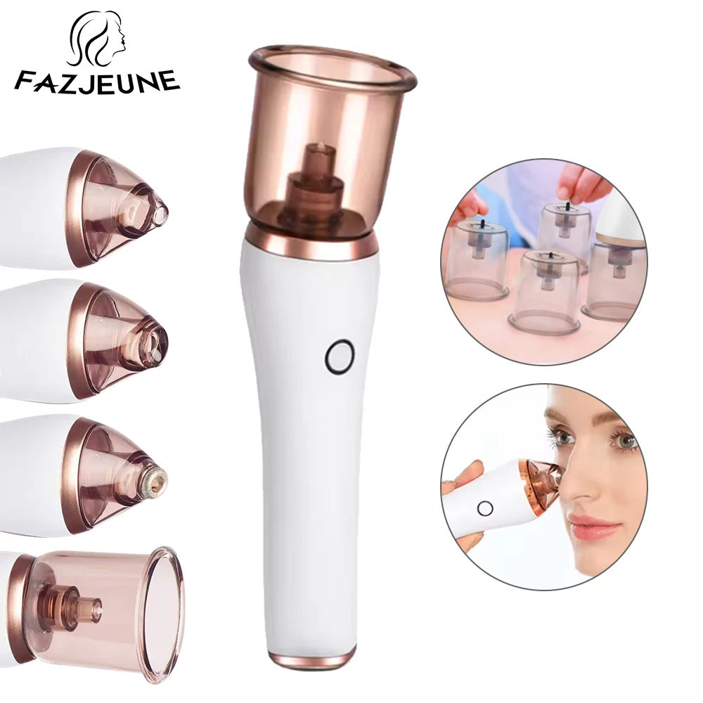 Portable Blackhead Remover Machine Vacuum Suction Tool Body Guasha Cupping Message Face Clean Removal Black Spot Extractor