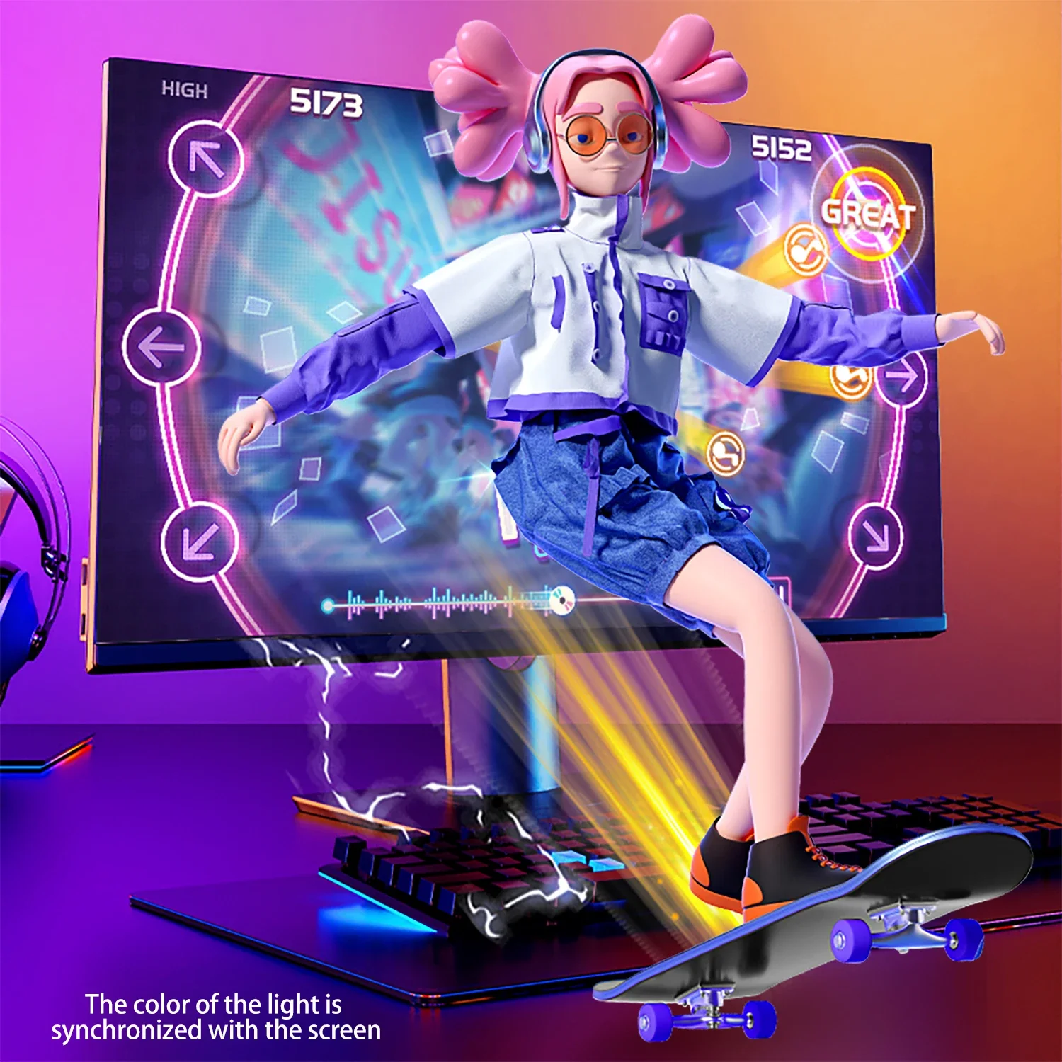 Smart Gaming LED-stripverlichting Computer Sync Light Strip Monitor RGB-scherm LED-achtergrondverlichting voor gamingkamer Sfeer Decor Dmx Mi