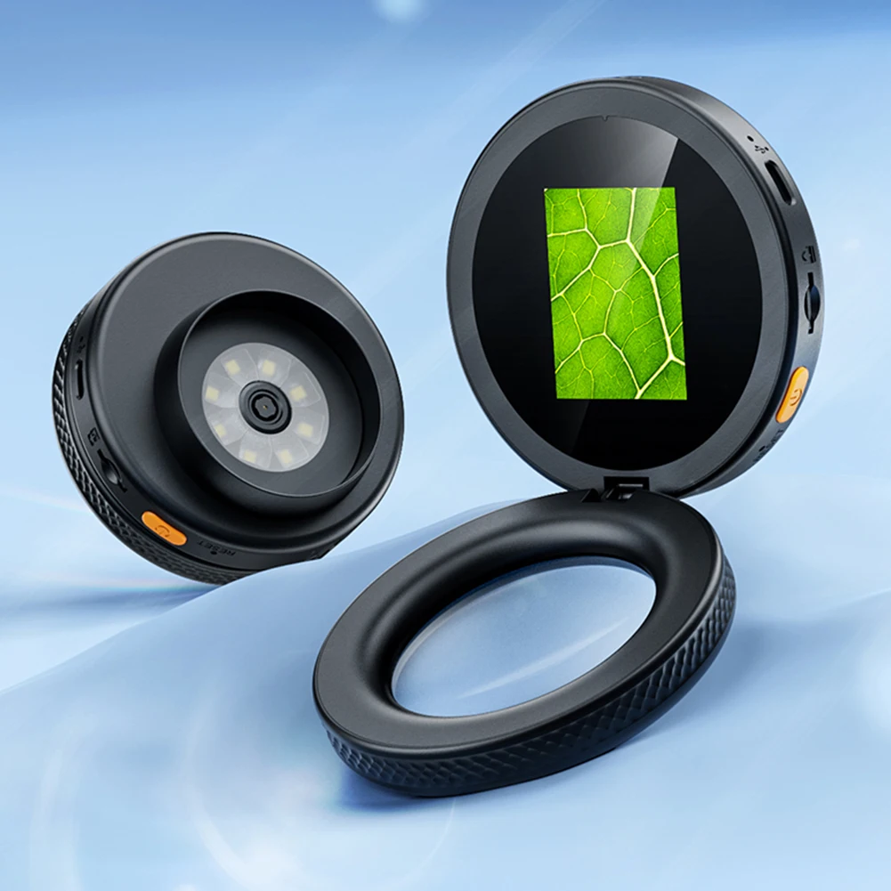 

Цифровой микроскоп с 500-кратным увеличением, перезаряжаемый, складной, с 2-дюймовым IPS-экраном, камера-микроскоп для дома и офиса