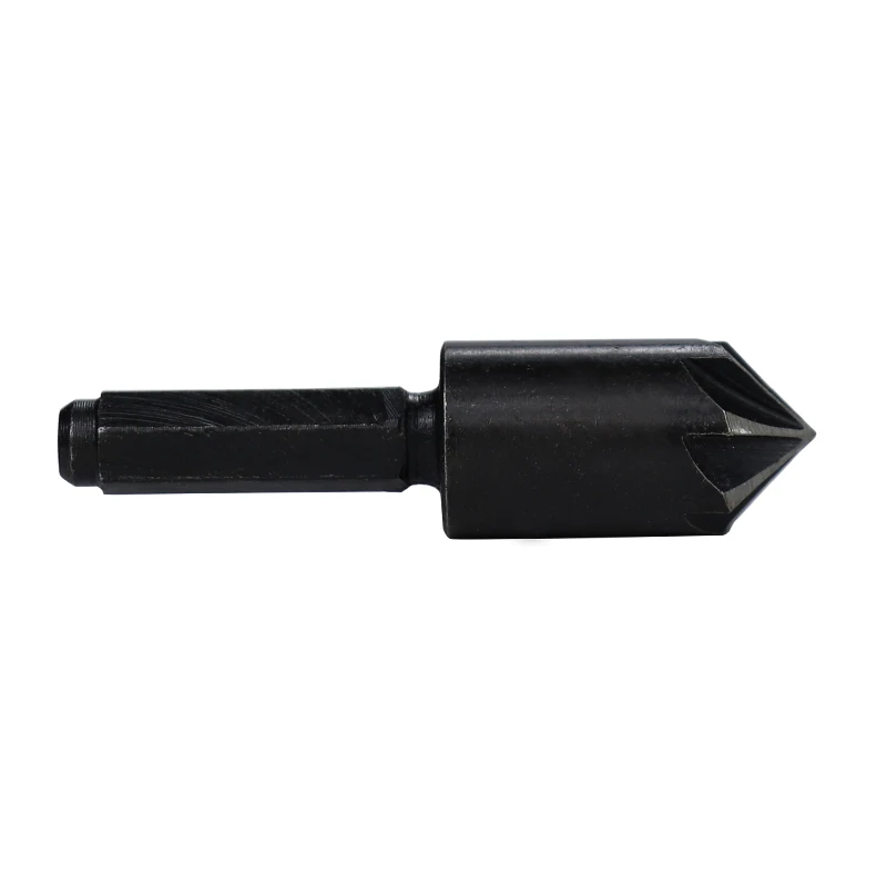 CMCP Chamfering Drill 2pcs 10/13mm 7 Flute Countersink Drill Bit 1/4\'\' Hex Shank Carbon Steel Wood Metal Hole Cutter Drill